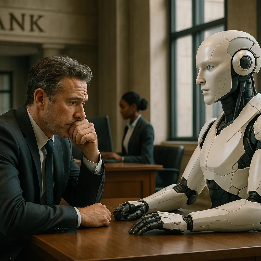 img ai in banking human workers