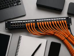 img integrating multiple devices in a compact network cabinet network cabinet design