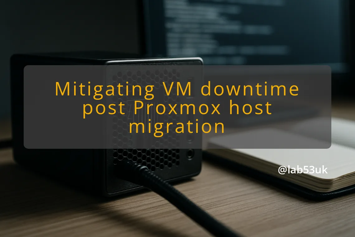 img mitigating vm downtime post proxmox host migration proxmox vm migration