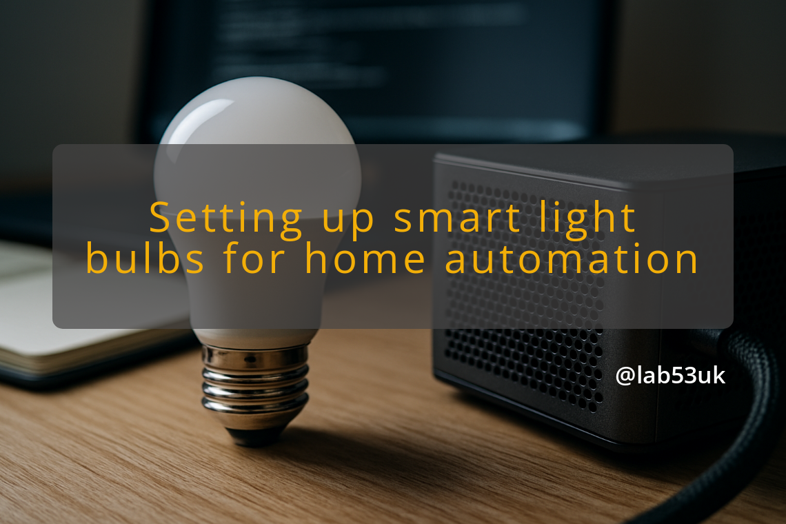 img setting up smart light bulbs for home automation