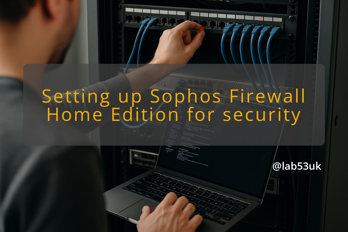 img setting up sophos firewall home edition for security