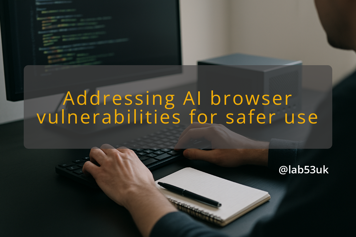 img addressing ai browser vulnerabilities for safer use ai web browsers security