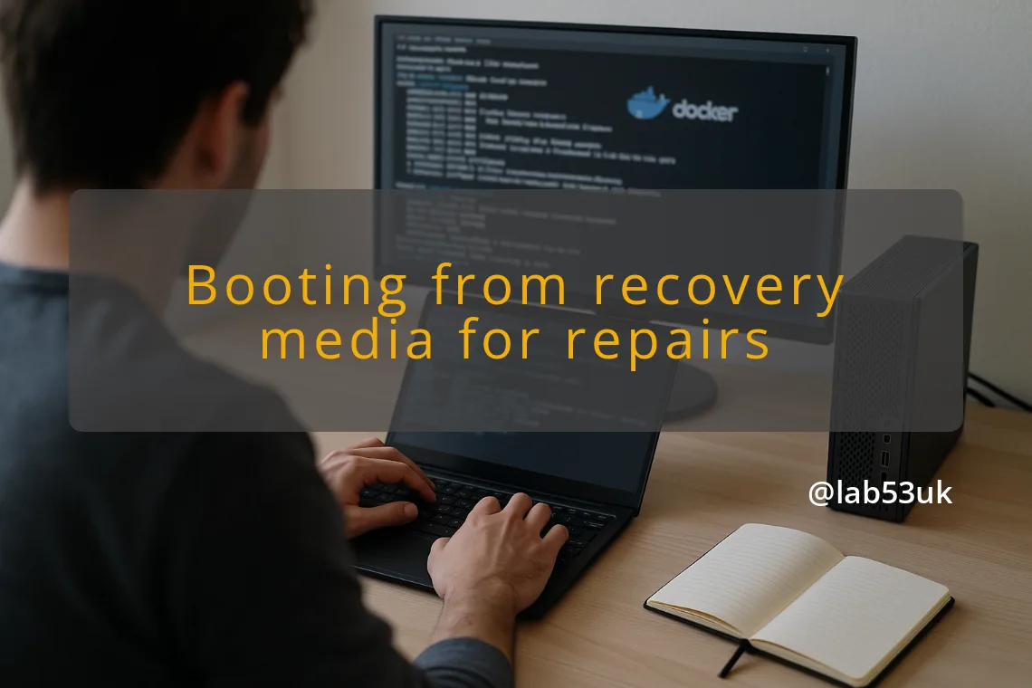 img booting from recovery media for repairs windows startup