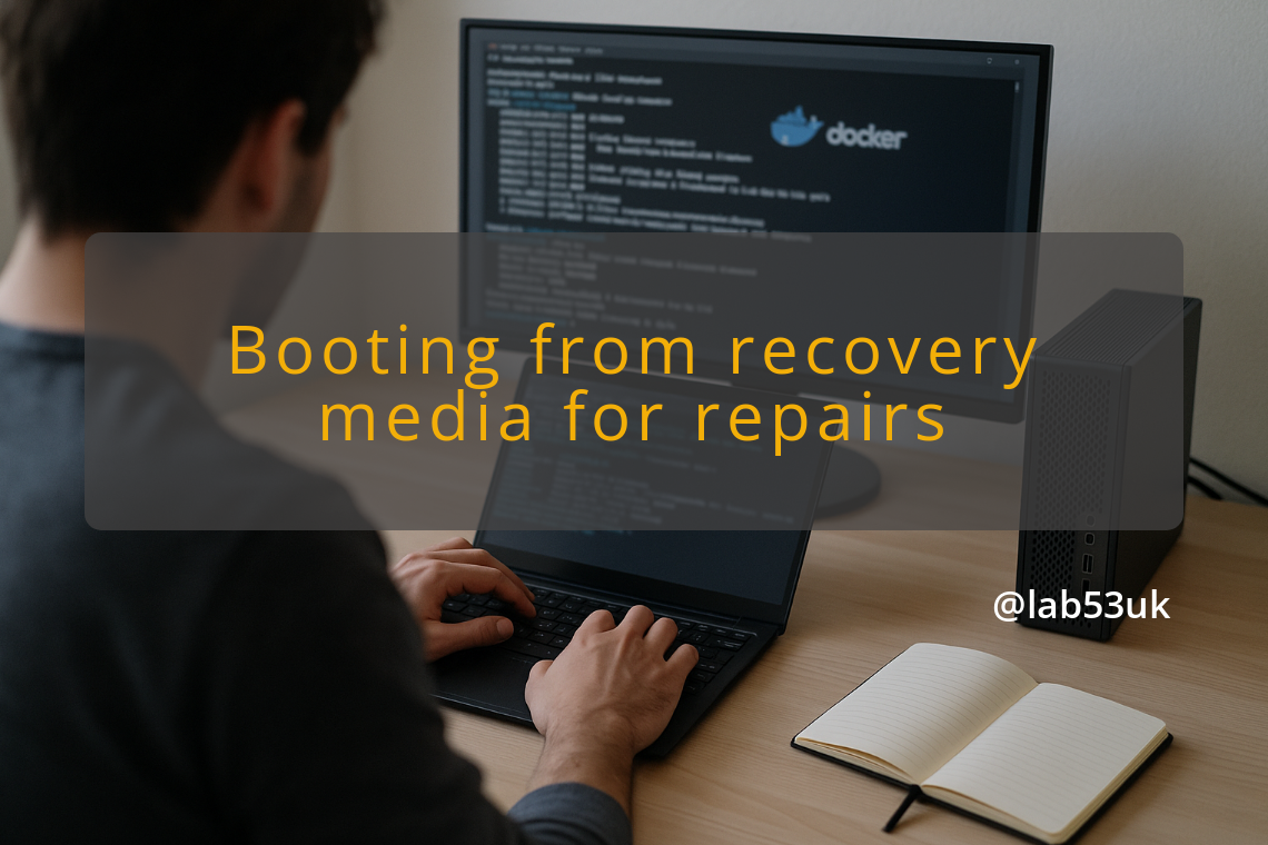 img booting from recovery media for repairs windows startup