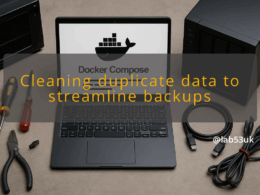 img cleaning duplicate data to streamline backups homelab storage optimisation