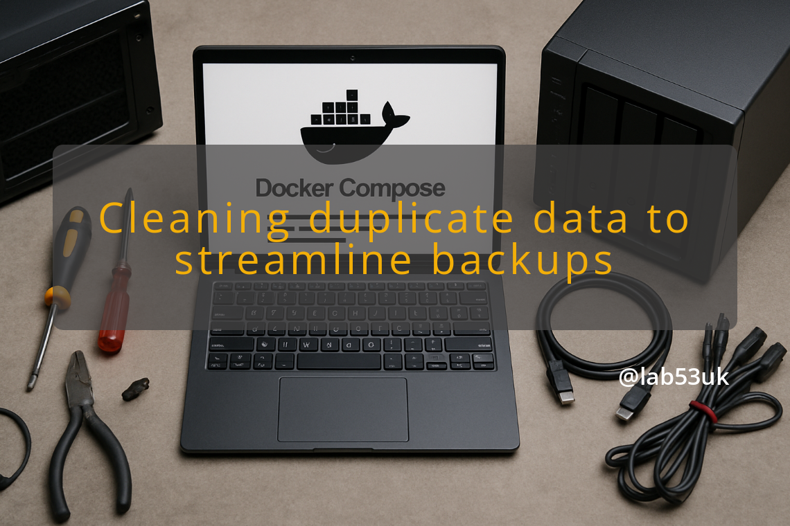 img cleaning duplicate data to streamline backups homelab storage optimisation