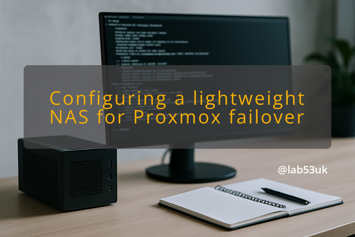 img configuring a lightweight nas for proxmox failover proxmox cluster