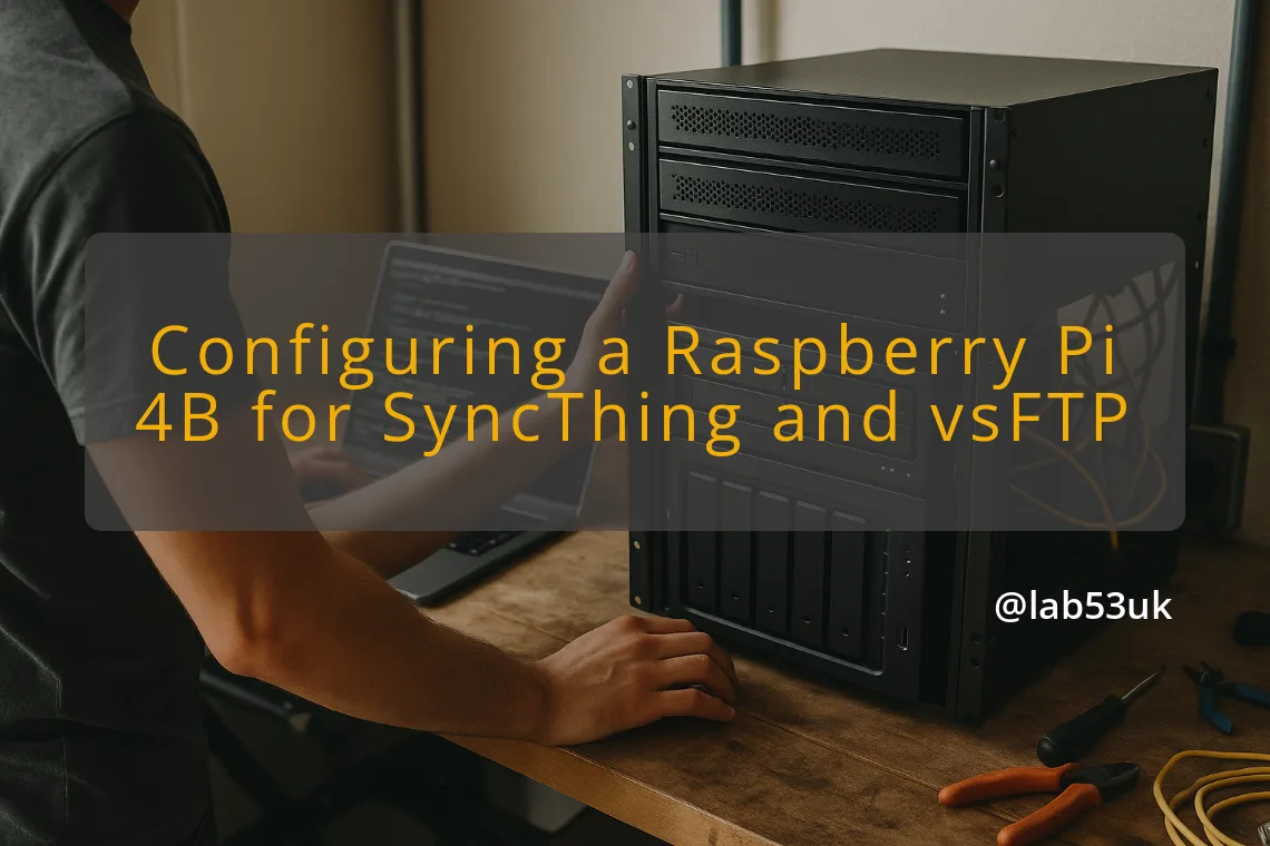 img configuring a raspberry pi 4b for syncthing and vsftp mini rack software configurations