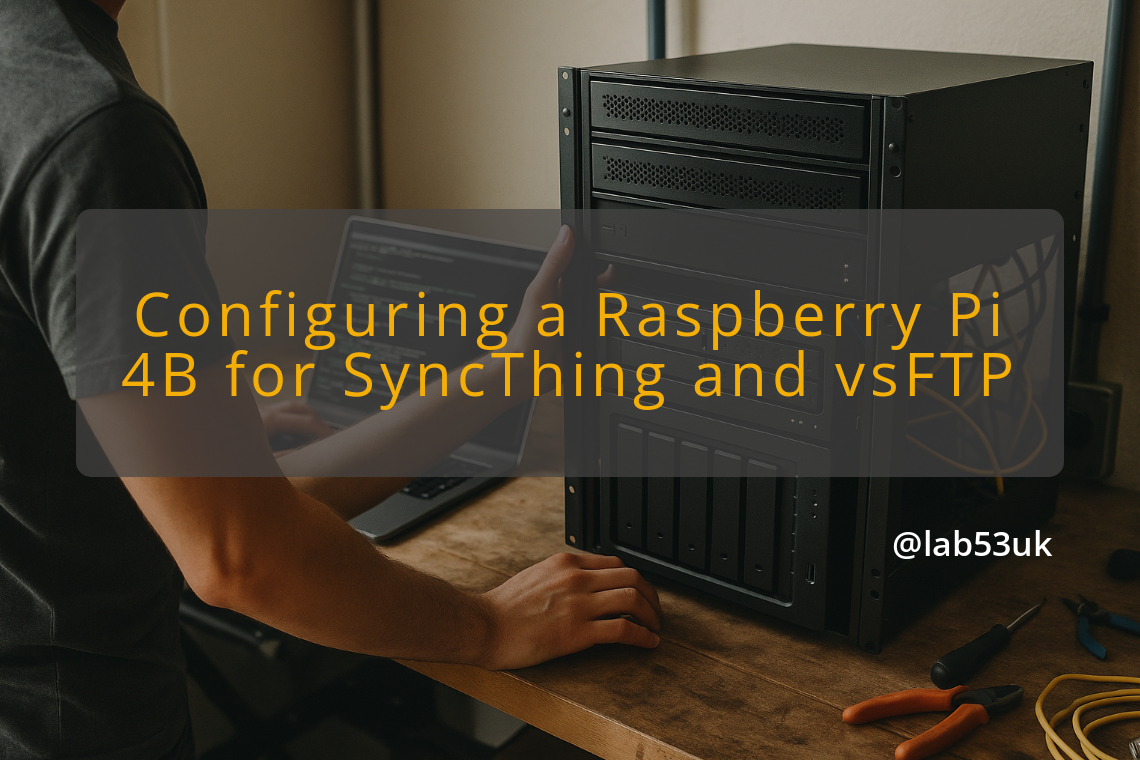 img configuring a raspberry pi 4b for syncthing and vsftp mini rack software configurations