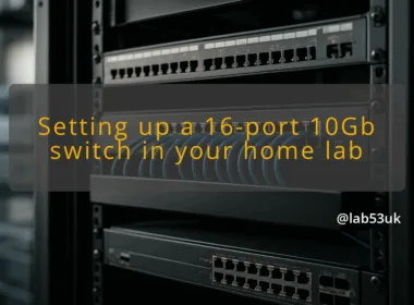 img setting up a 16 port 10gb switch in your home lab layer 2 aggregation switch