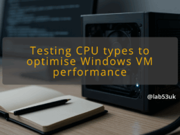 img testing cpu types to optimise windows vm performance