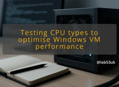 img testing cpu types to optimise windows vm performance