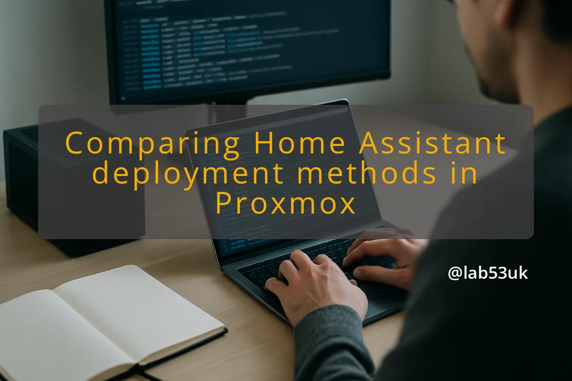 img comparing home assistant deployment methods in proxmox home assistant proxmox
