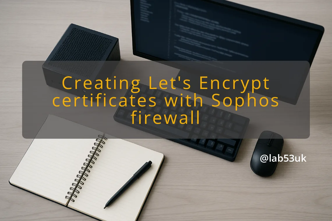 img creating let s encrypt certificates with sophos firewall lets encrypt certificate
