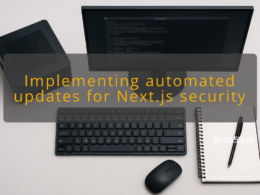 img implementing automated updates for next js security