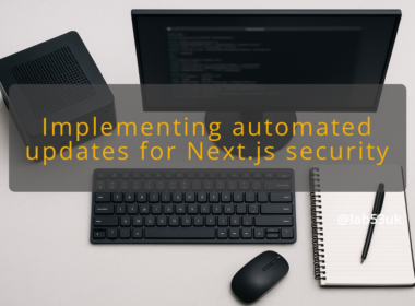 img implementing automated updates for next js security