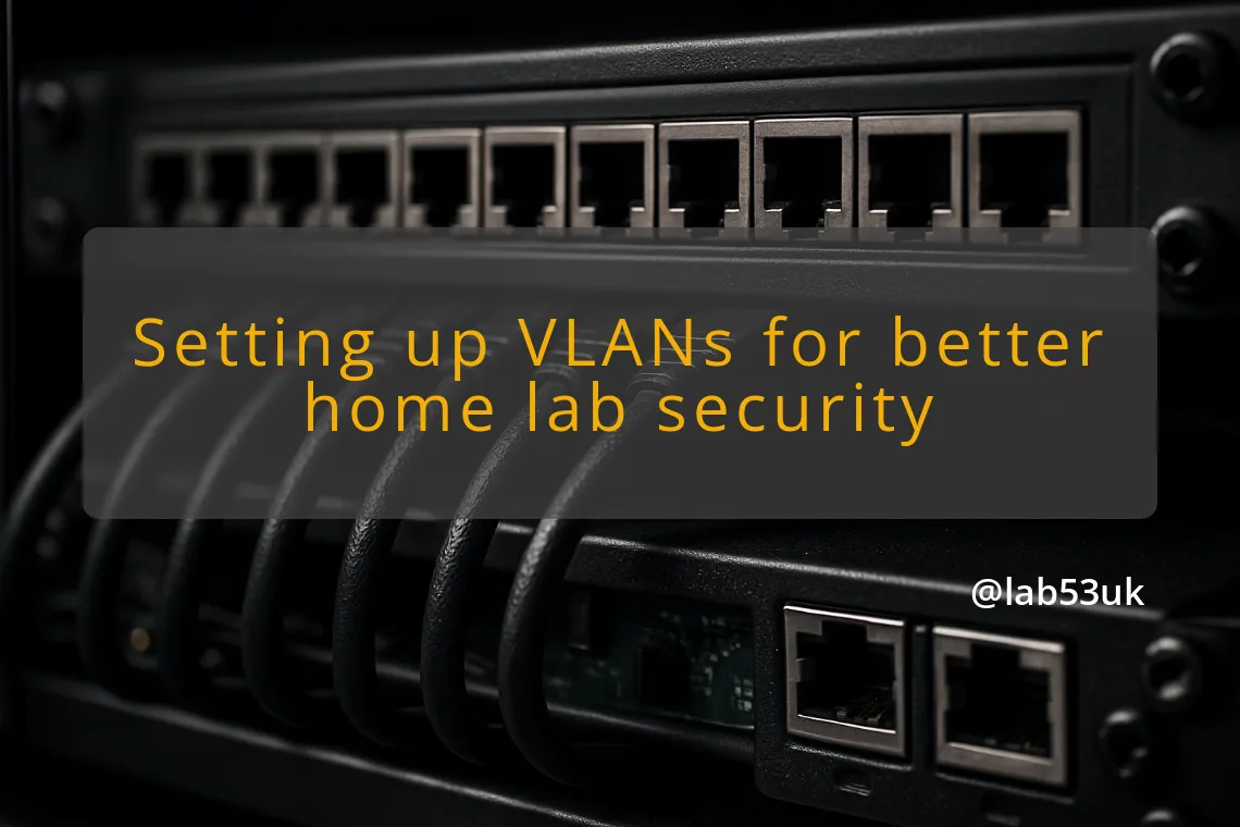 img setting up vlans for better home lab security vlan configuration