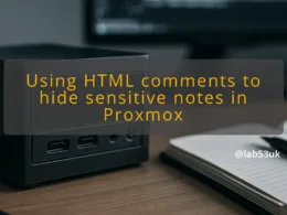 img using html comments to hide sensitive notes in proxmox proxmox notes html comments