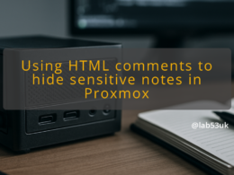 img using html comments to hide sensitive notes in proxmox proxmox notes html comments