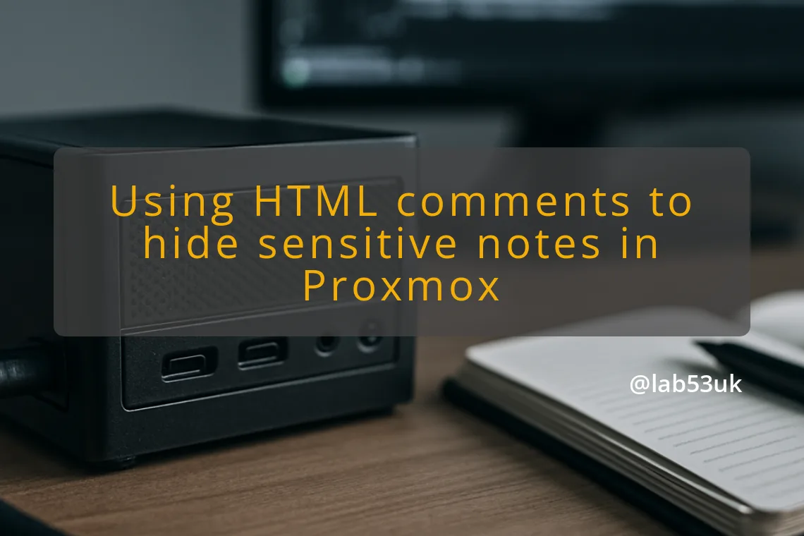 img using html comments to hide sensitive notes in proxmox proxmox notes html comments