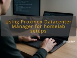 img using proxmox datacenter manager for homelab setups