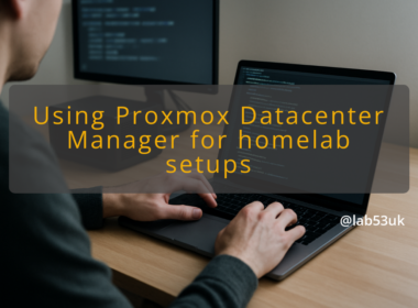 img using proxmox datacenter manager for homelab setups