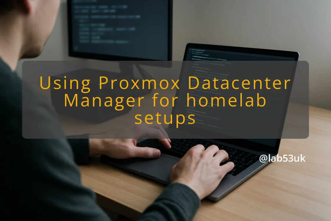 img using proxmox datacenter manager for homelab setups