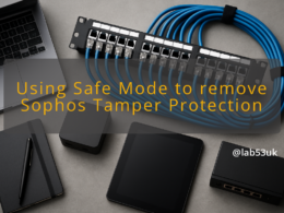 img using safe mode to remove sophos tamper protection