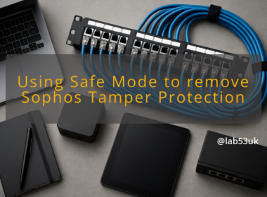 img using safe mode to remove sophos tamper protection