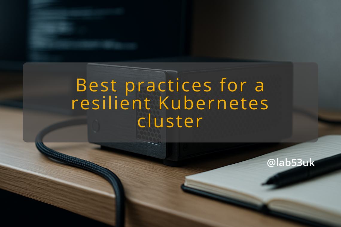 img best practices for a resilient kubernetes cluster