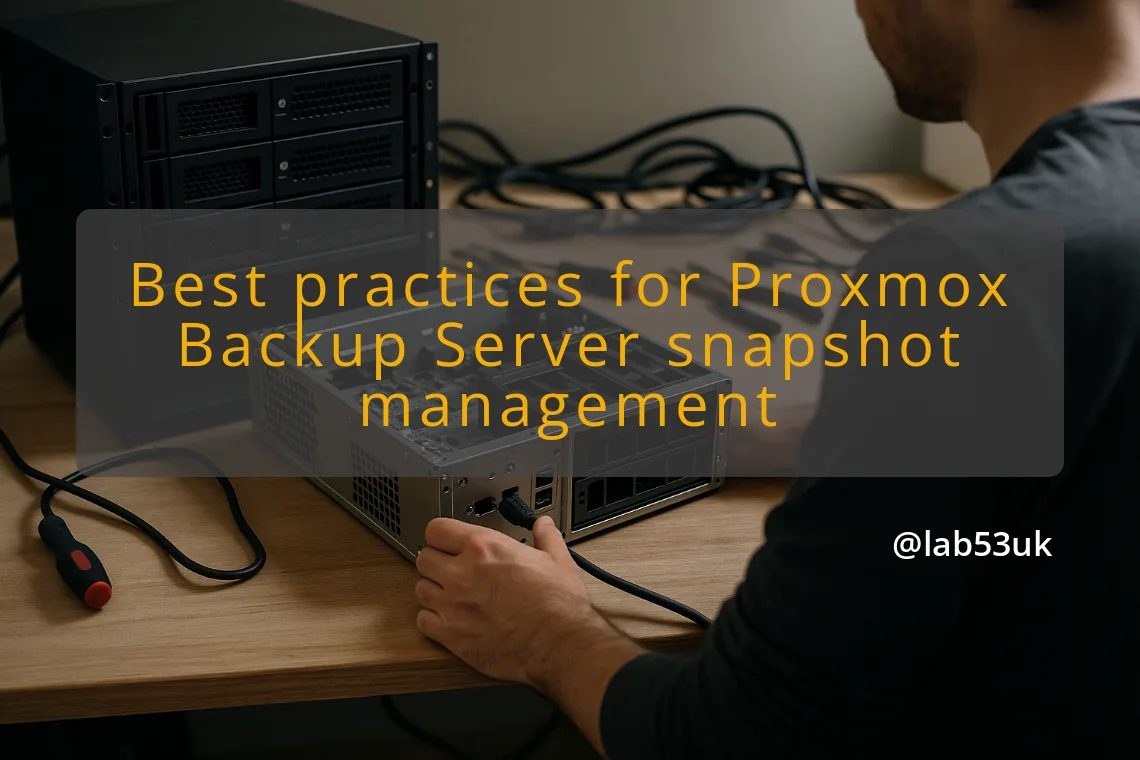 img best practices for proxmox backup server snapshot management