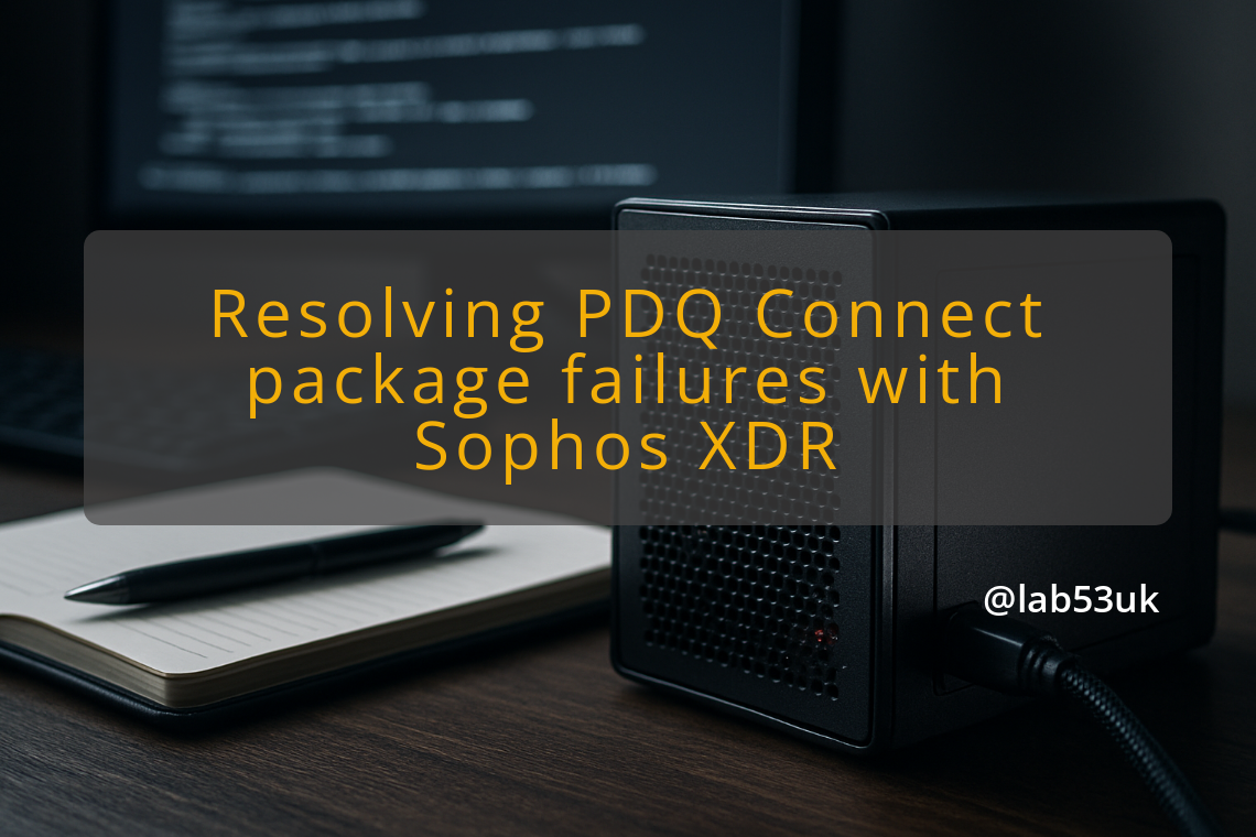 img resolving pdq connect package failures with sophos xdr pdq connect installation