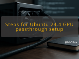 img steps for ubuntu 24 4 gpu passthrough setup