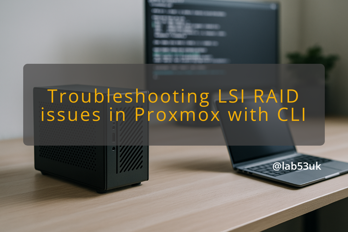 img troubleshooting lsi raid issues in proxmox with cli proxmox lsi raid