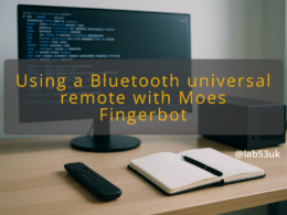 img using a bluetooth universal remote with moes fingerbot