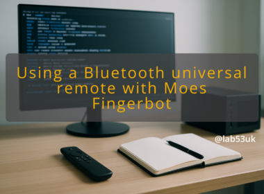 img using a bluetooth universal remote with moes fingerbot